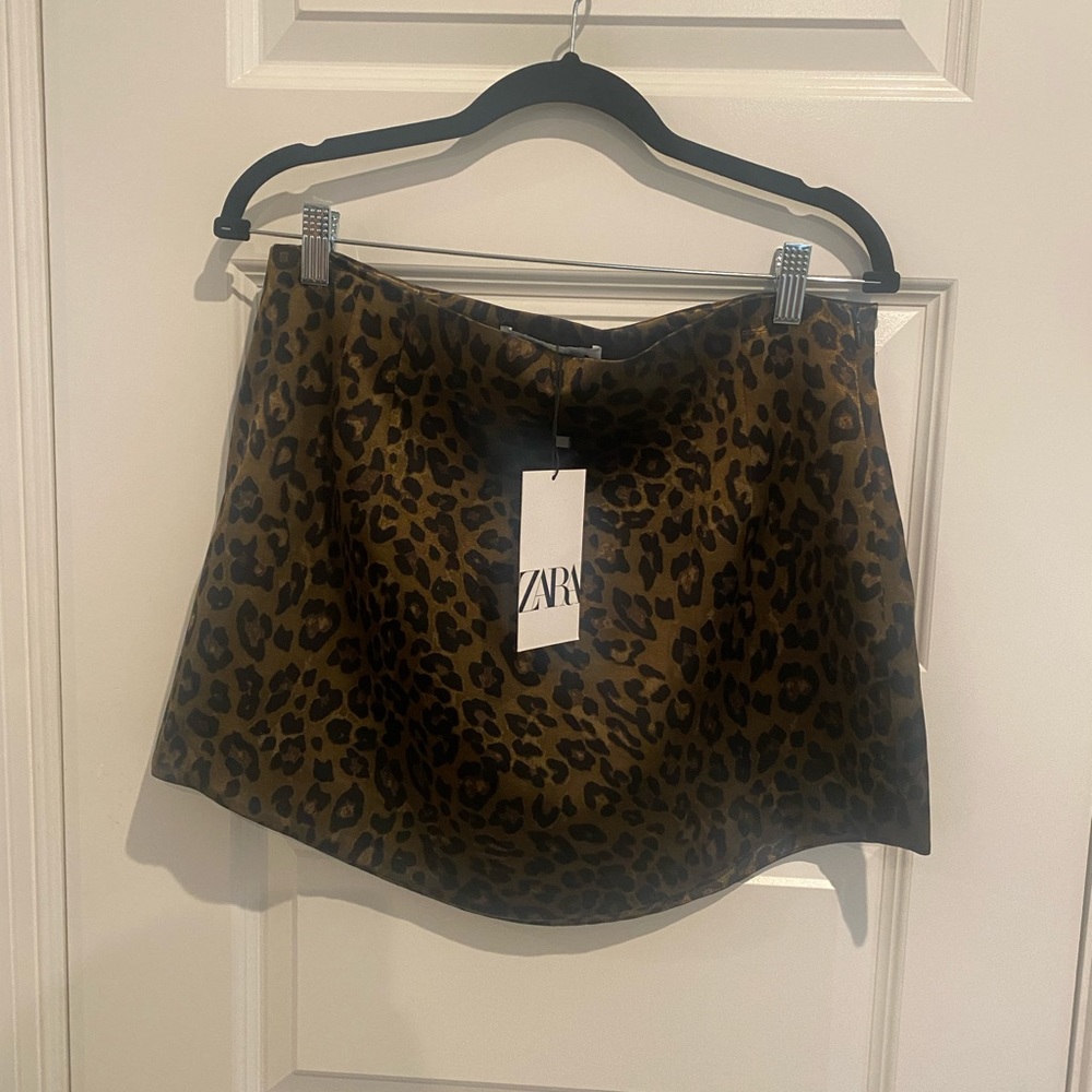 NWT Zara animal print skirt XL